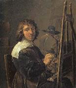 David Teniers Self-Portrait:The Painter in his Studio oil painting on canvas